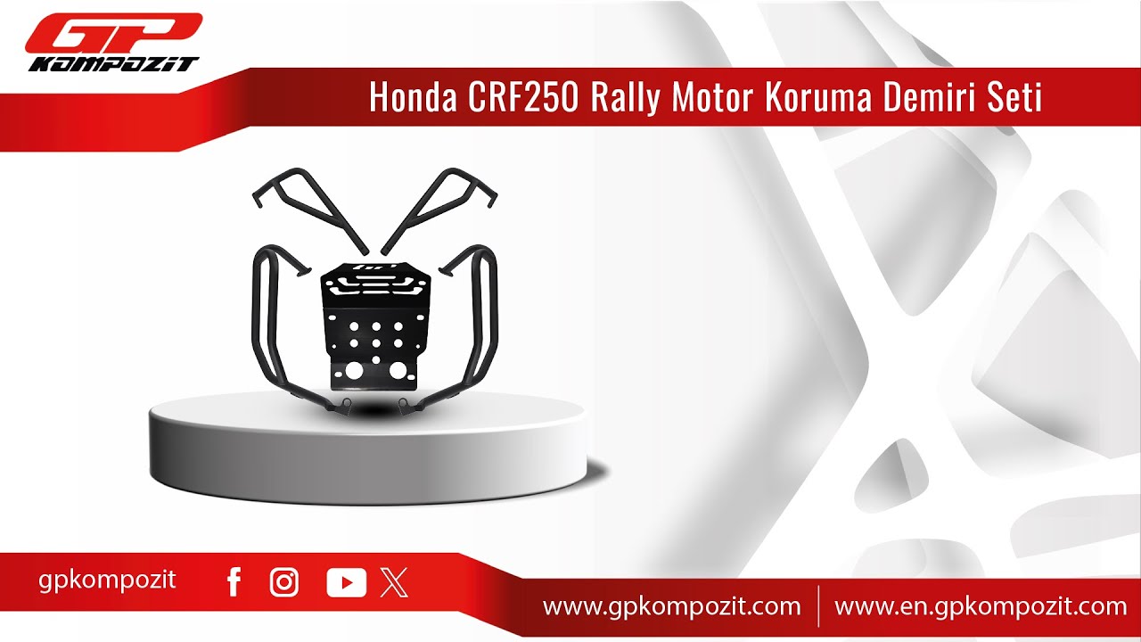GP Kompozit Honda CRF 250 Rally Uyumlu Koruma Demiri Montajı