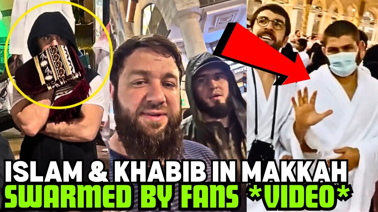 Islam Makhachev And Khabib SWARMED By Fans In Makkah Before Eid 2026