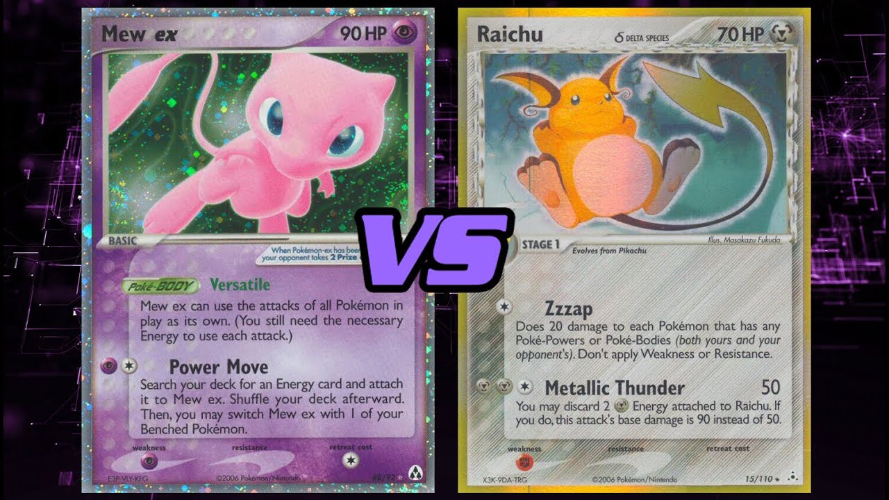 Ретро-формат 2006 Pokemon TCG Battle! MewTrick против RaiEggs!