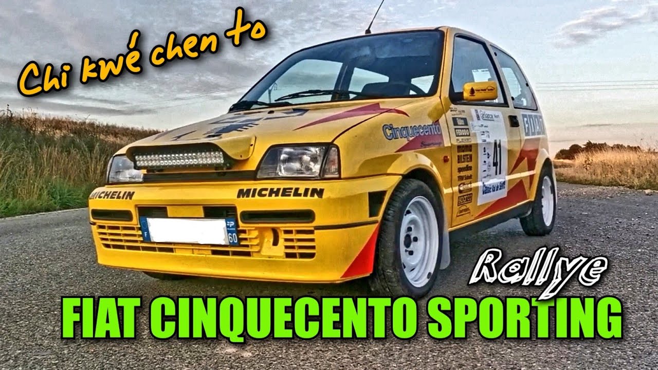 FIAT CINQUECENTO SPORTING RALLYE CAR.