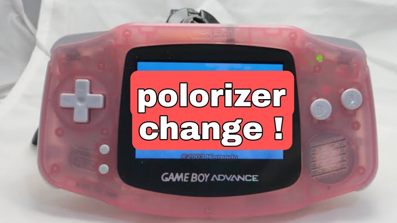 Repairing GameBoy adavance Screen || Polorizer change 2022