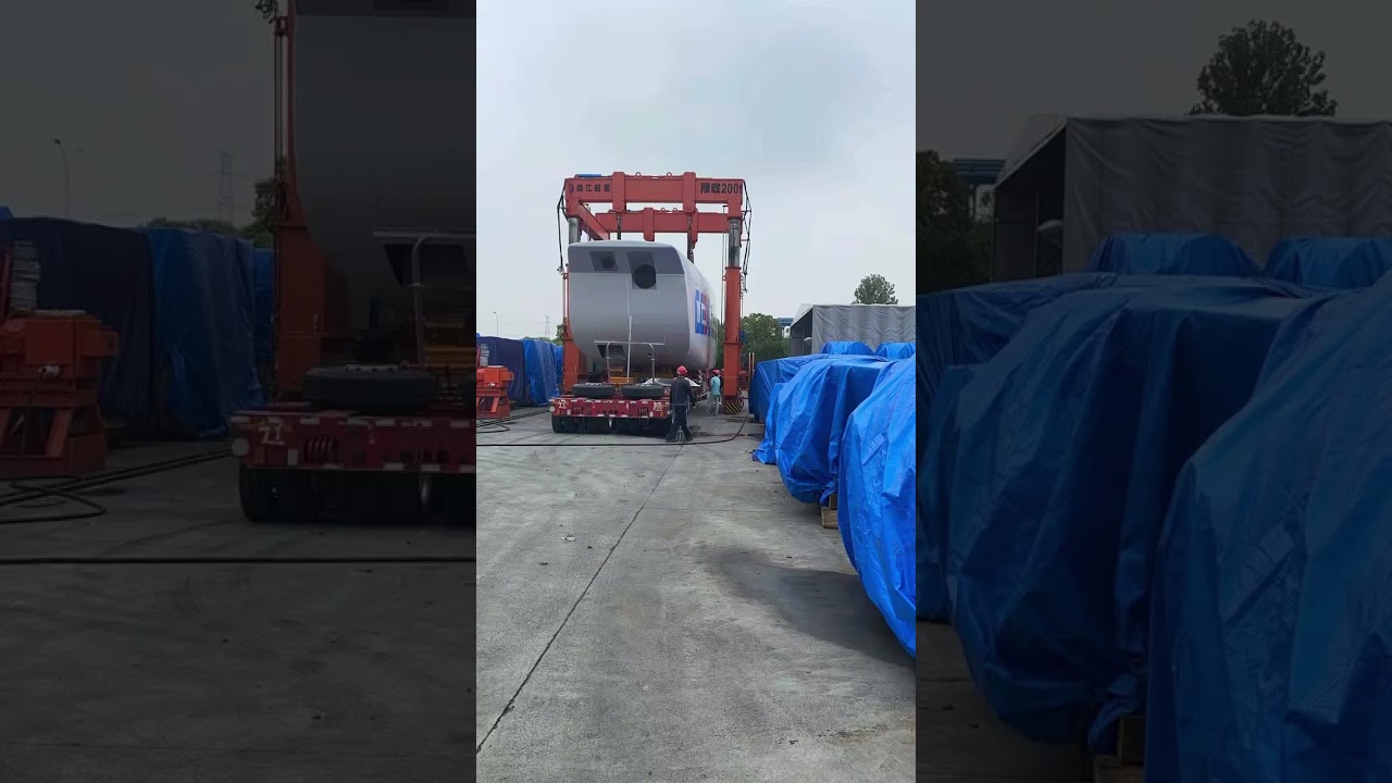 200T hydraulic gantry crane #bwcrane#hydraulic
