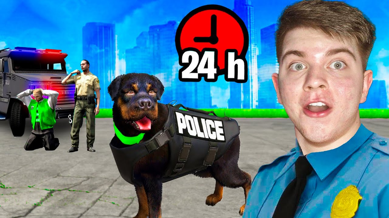 POSTAO SAM POLICIJSKI PAS U GTA 5😲🐶 *zločin*
