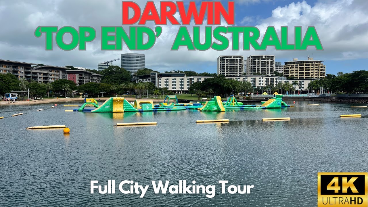 Darwin, Australia Full City Walking Tour | 4K 60FPS