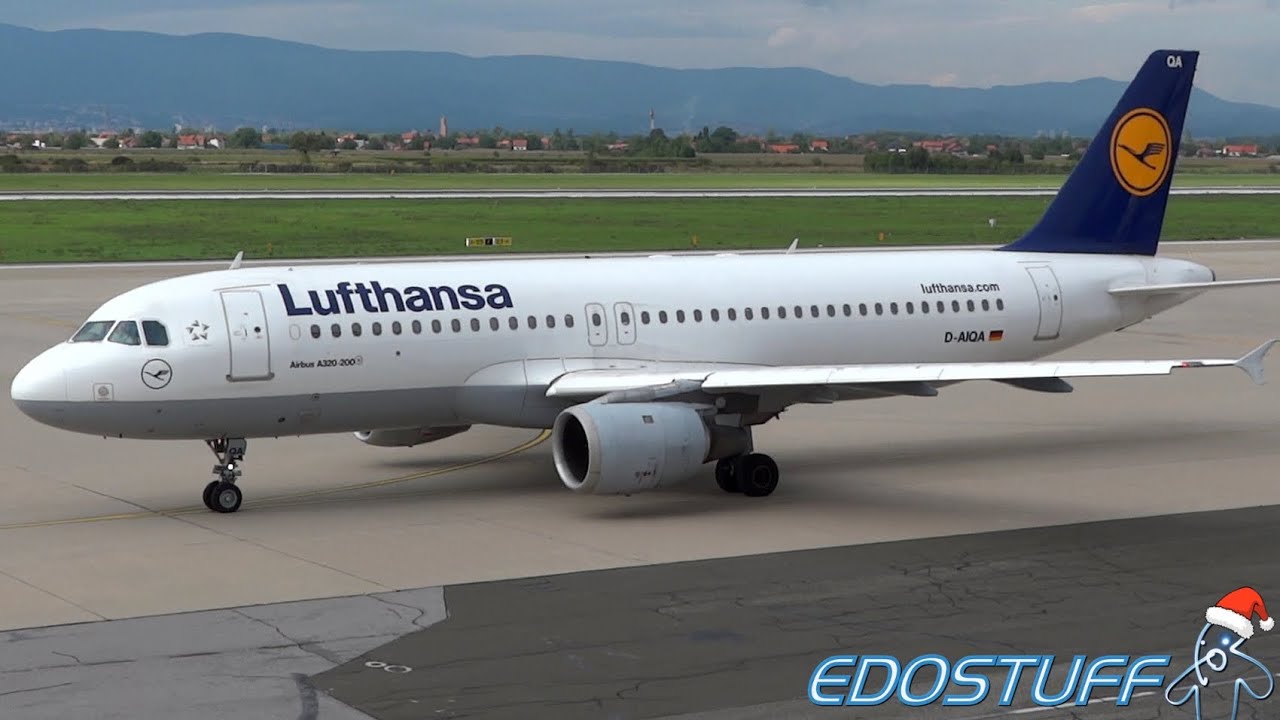 Lufthansa - Airbus A320-211 D-AIQA - Takeoff from Zagreb airport ZAG/LDZA
