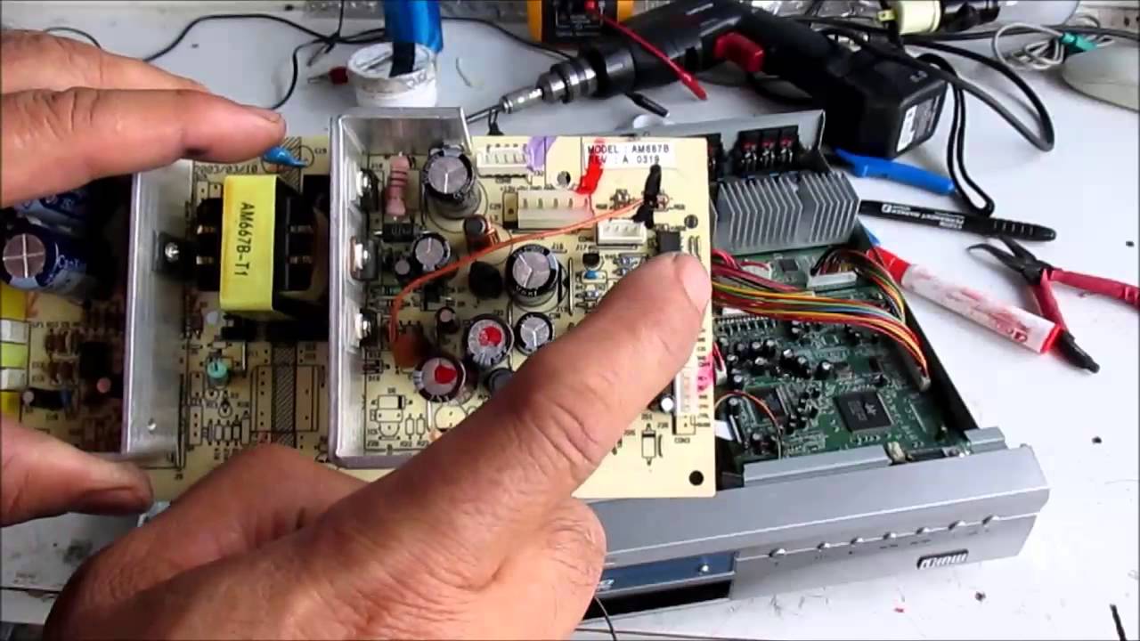 REPARACION DE UN DVD  MARCA  (AMW )  MODELO  T-352
