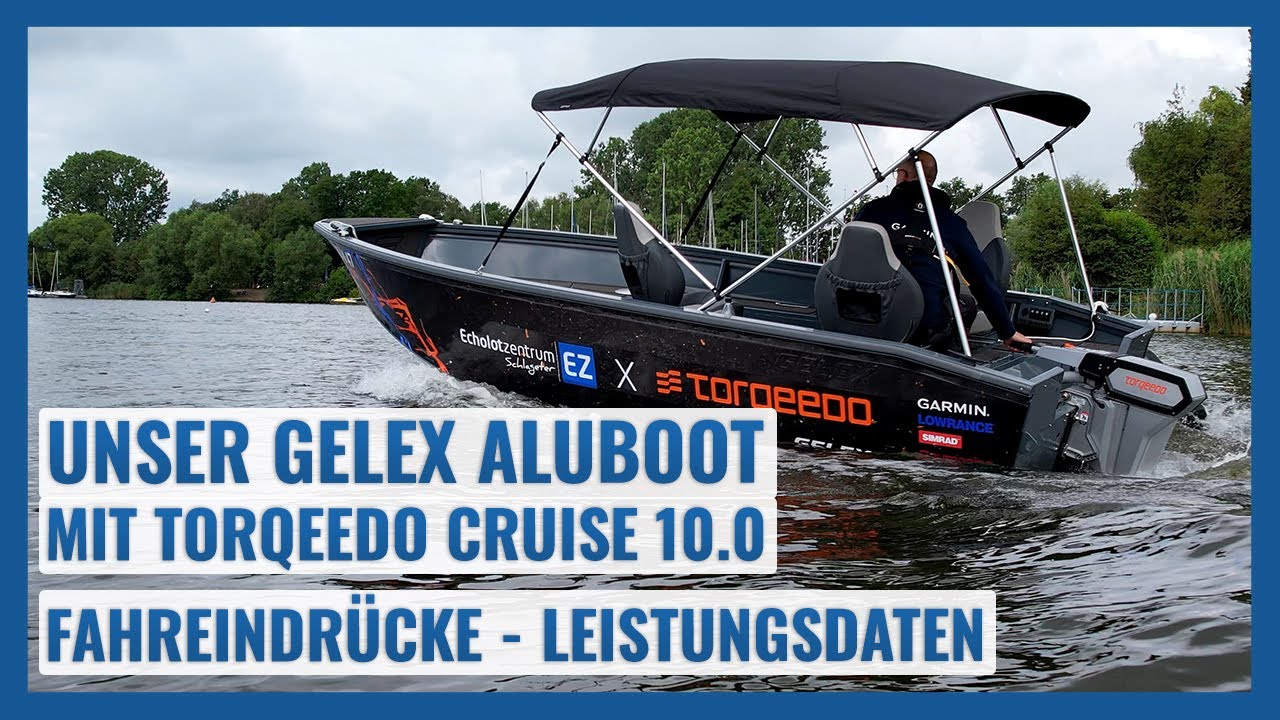 Mit dem GELEX 5.2 Aluboot mit Torqeedo Cruise 10.0 auf dem Lippesee | Fahreindrücke - Leistungsdaten