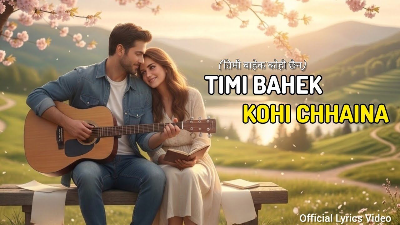 Timi Bahek Kohi Chhaina ( Official Lyrics Video) | New Nepali Love Song 