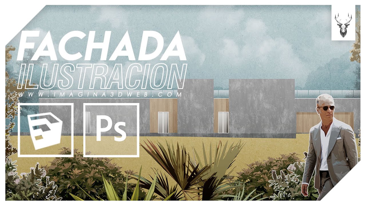 Fachada con Photoshop | Photoshop para arquitectos | Imagina 3D