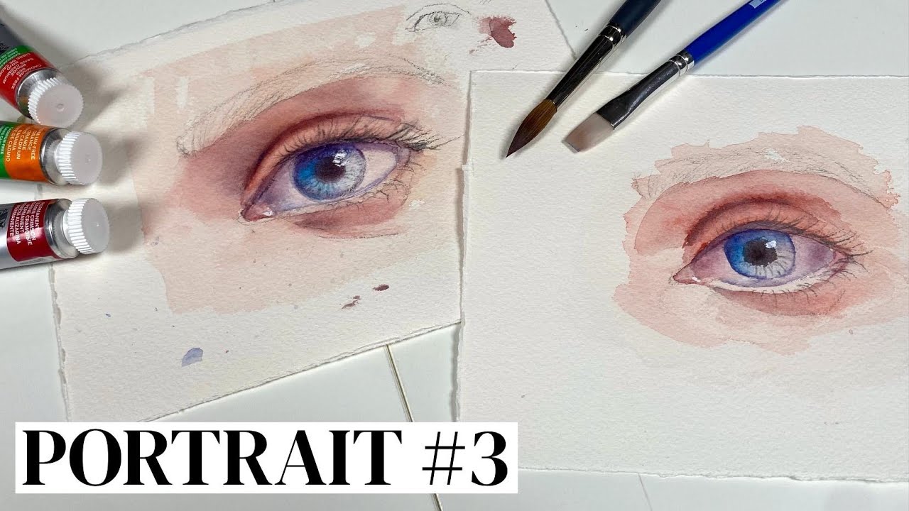 Augen im Aquarell - Portrait für Anfänger #3