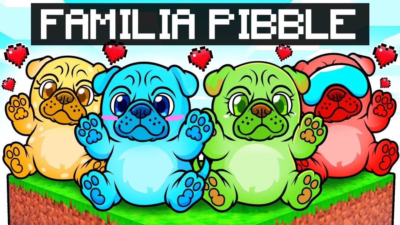 Teniendo Una FAMILIA de PIBBLES en Minecraft!