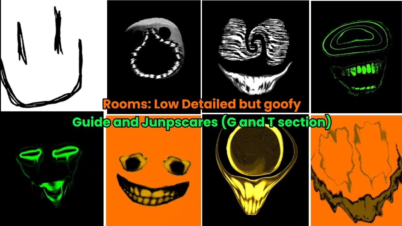 Last video of 2023: ROOMS: Low Detailed but goofy guide and jumpscares (G and T section)
