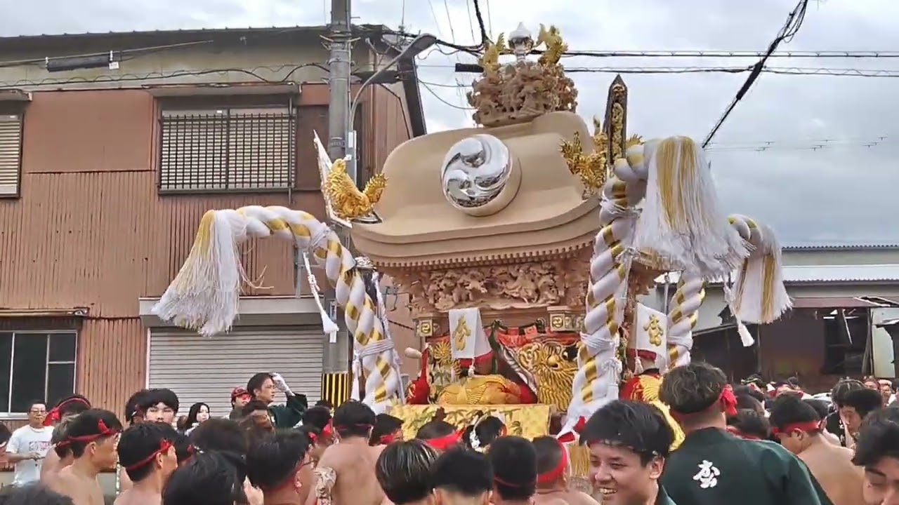 【松原八幡神社】松原屋台　入魂式　村練り  令和7年9月28日