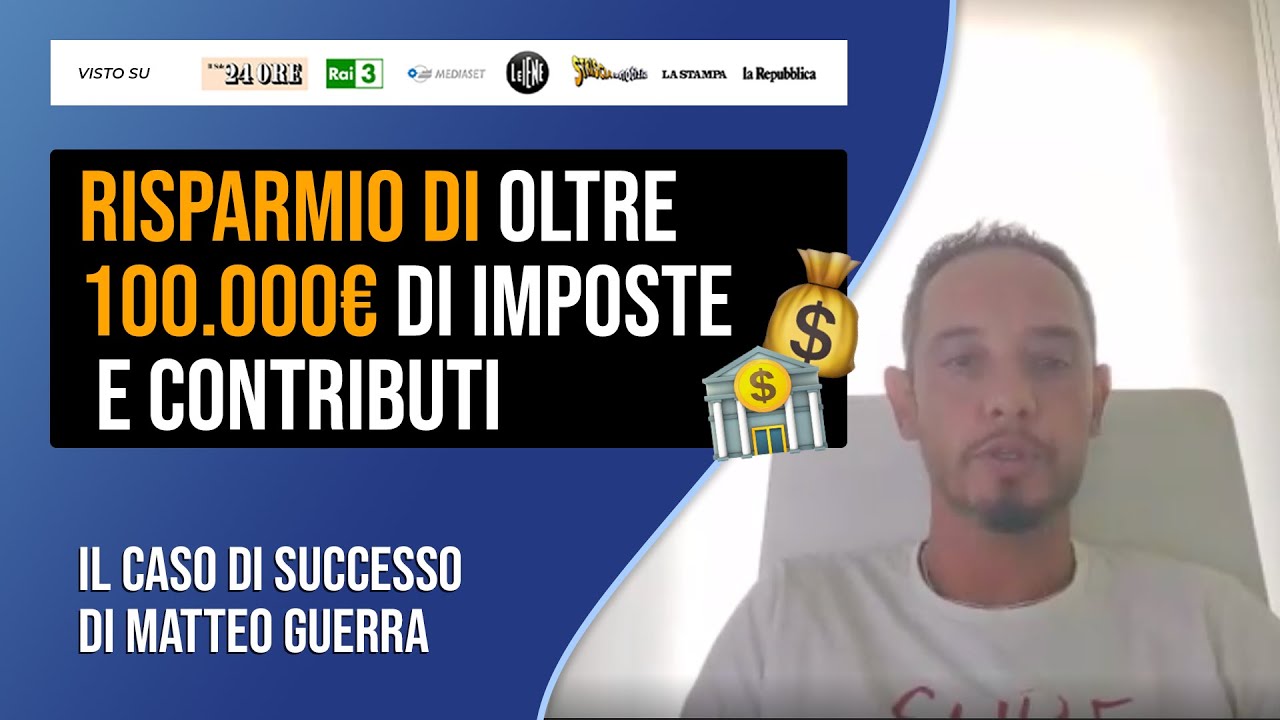 💰Risparmio di oltre 100Mila euro di Imposte e Contributi - IoGarantee e il successo di Matteo Guerra