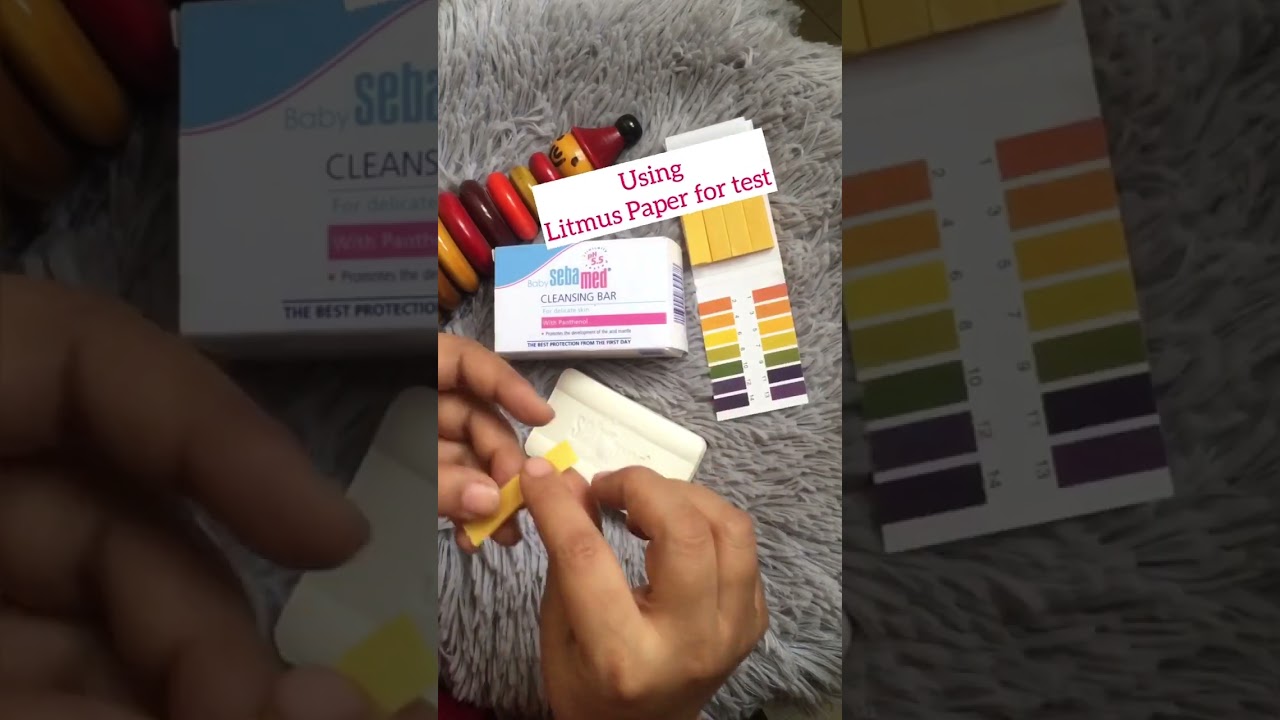 Sebamed Baby Cleansing Bar pH test 
