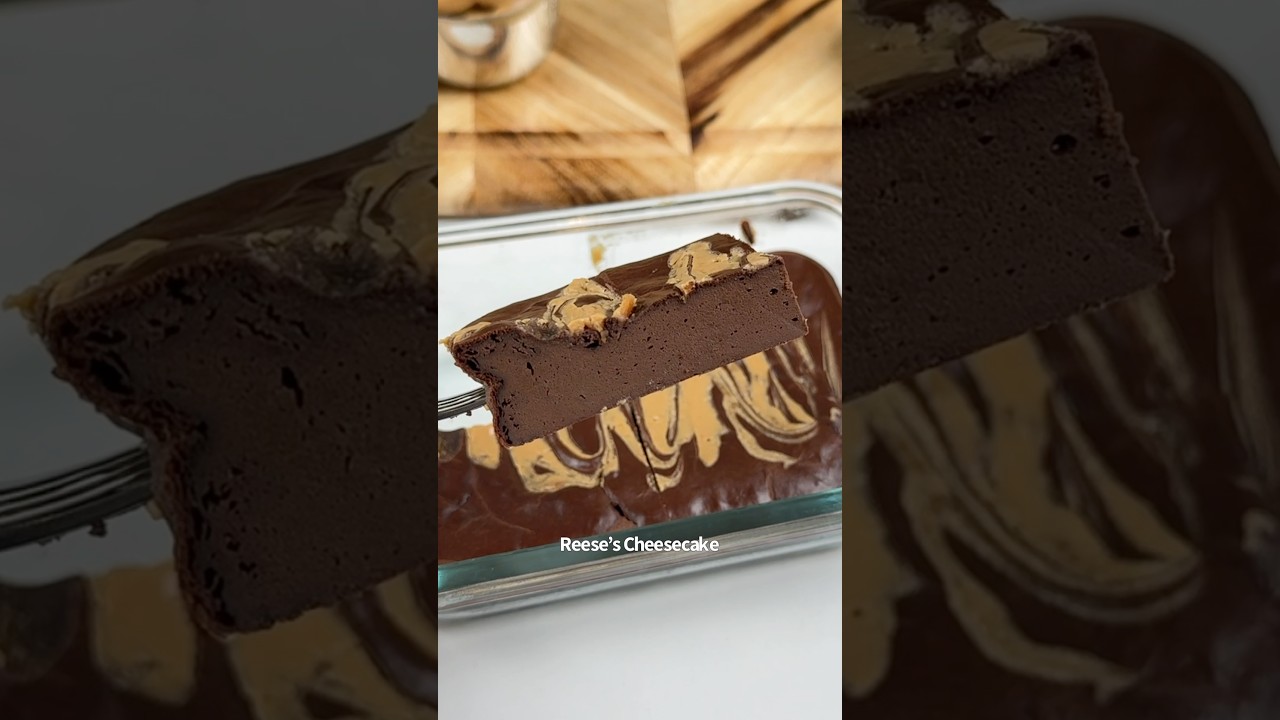 Чизкейк Reese&rsquo;s с высоким содержанием белка 🥜🍫😋