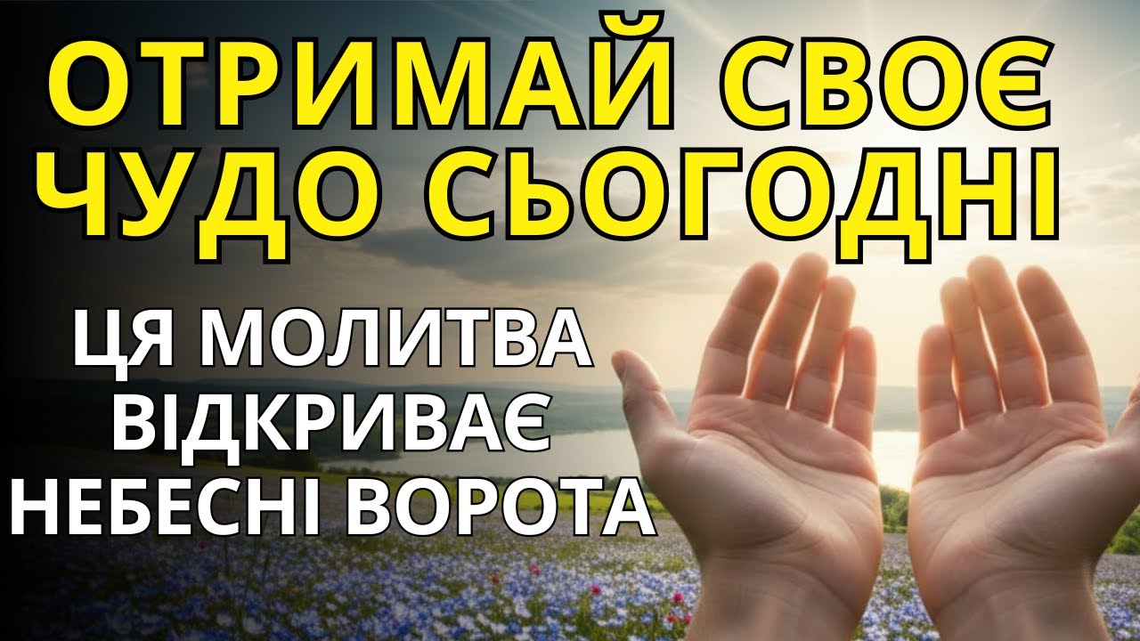 ТЕРМІНОВО ПОТРІБНЕ ДИВО? Ця Молитва ВІДКРИВАЄ НЕБЕСА для Вашого Порятунку Прямо Зараз!