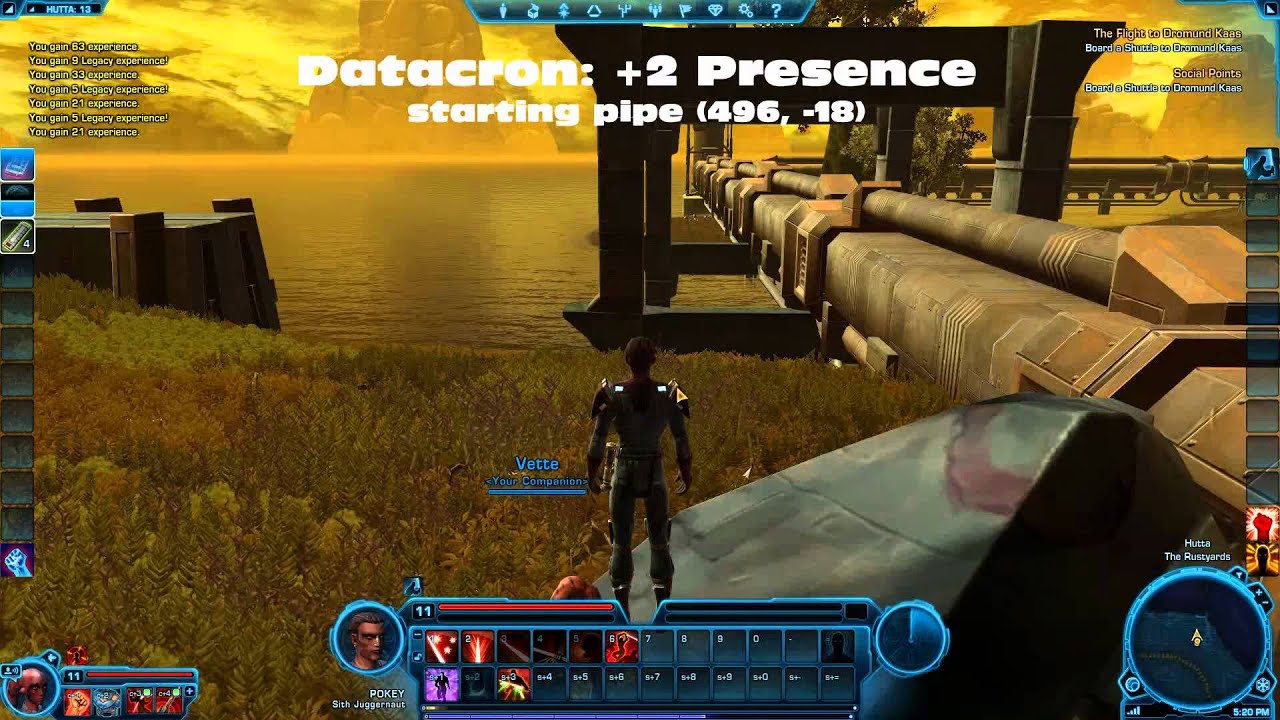 SWTOR Datacron Locations - Korriban & Hutta (Empire)