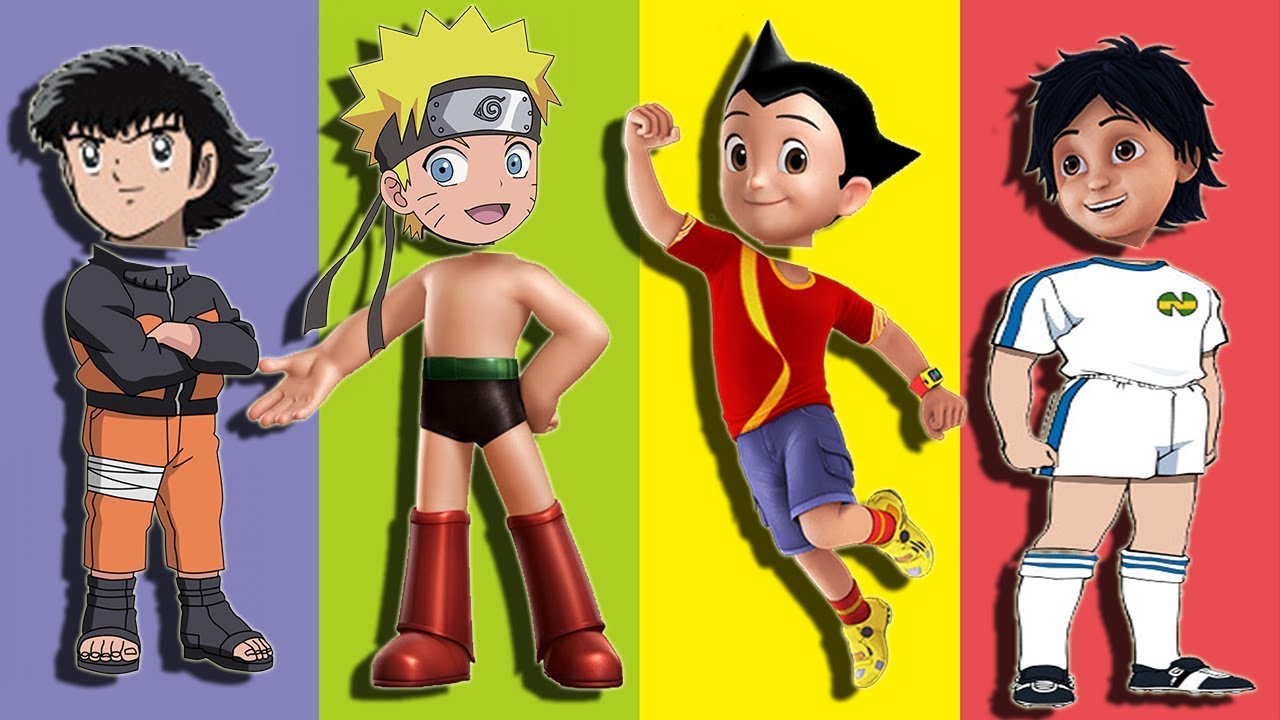 Wrong Heads Astroboy Captain Tsubasa Naruto Shiva Finger Family Song