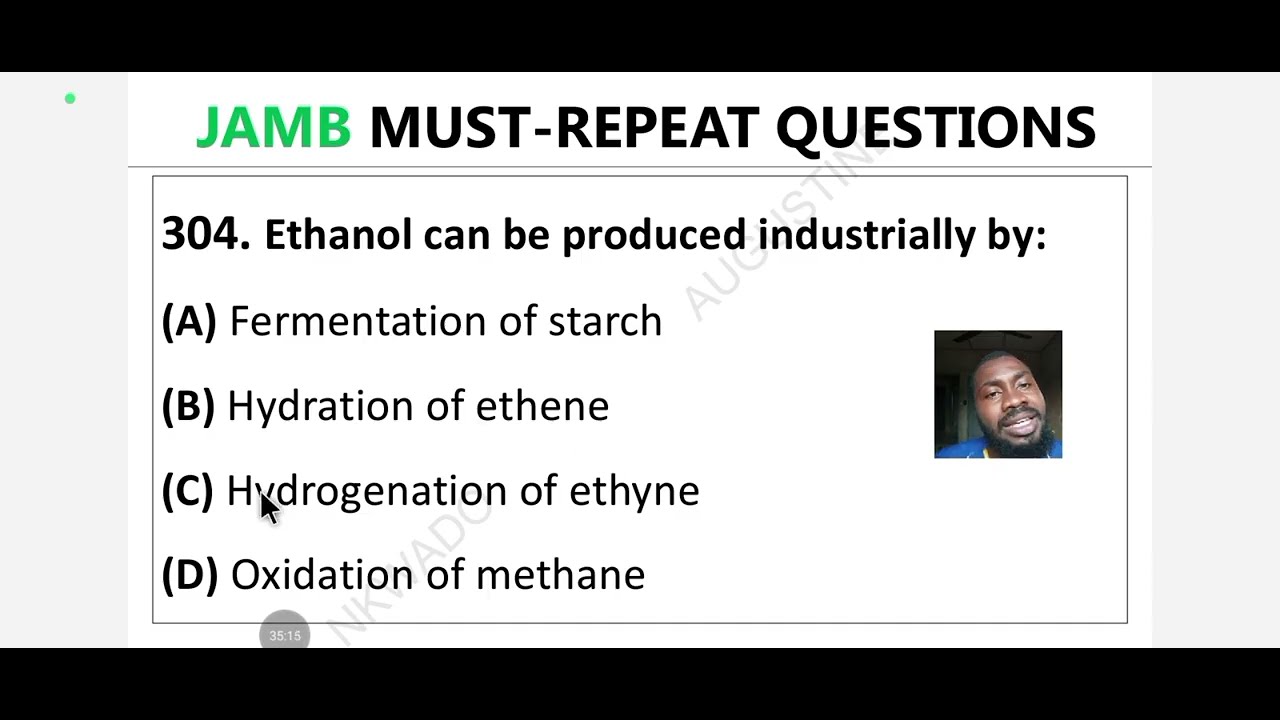 CARBOHYDRATES, AMINE & ALKANOLS FOR JAMB CHEMISTRY IN 5 MINUTES (JAMB 2026)