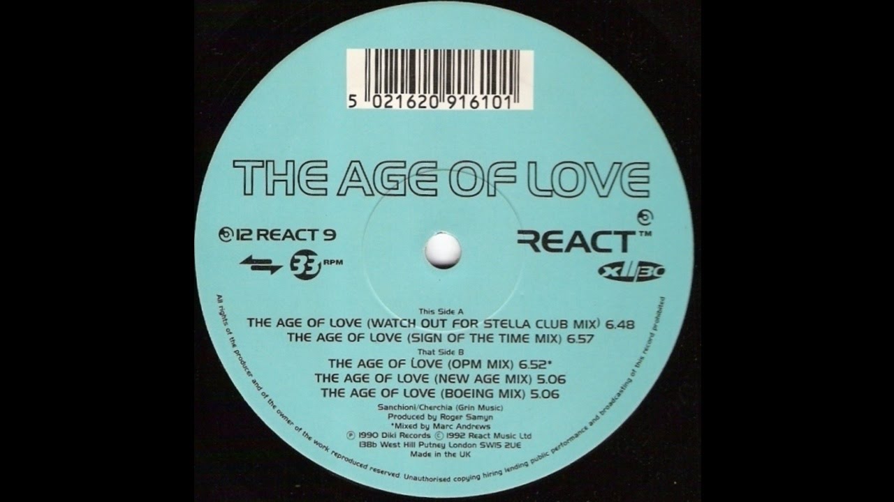 The Age Of Love - The Age Of Love (Watch Out For Stella Club Mix)
