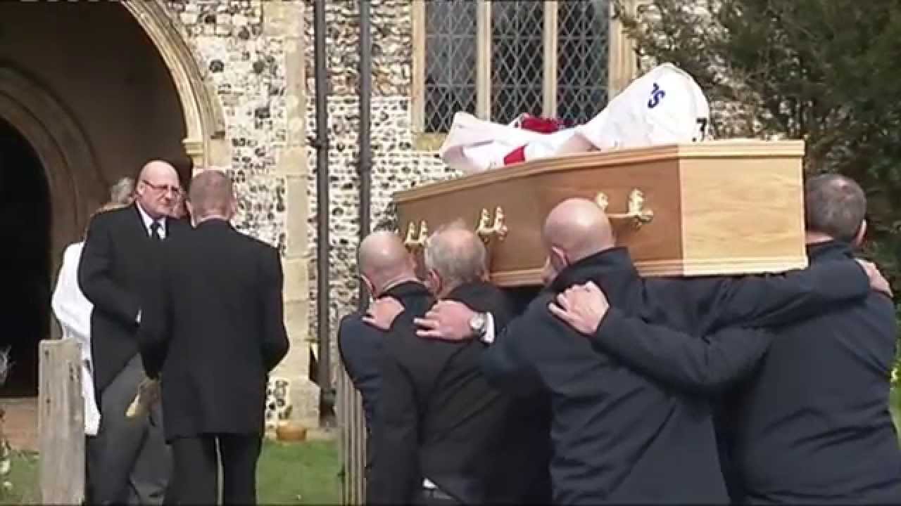 Funeral of Sam Sheldon Kindly sent to Sea Palling Lifeboat  from Anglia Television