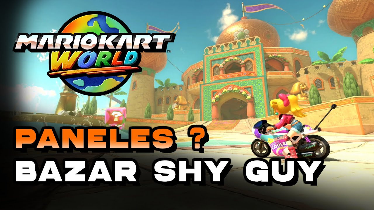 Mario Kart World - Bazar Shy Guy Localizaci&oacute;n De Todos Los Paneles ?