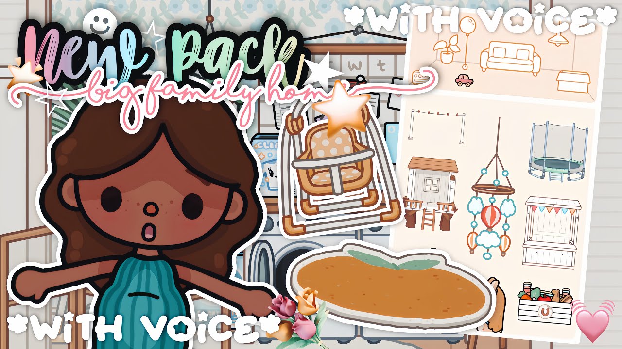 Building with the new Big Family Home !! 🏡💓 *with voice 🎙️* Toca Boca Life World 🌍