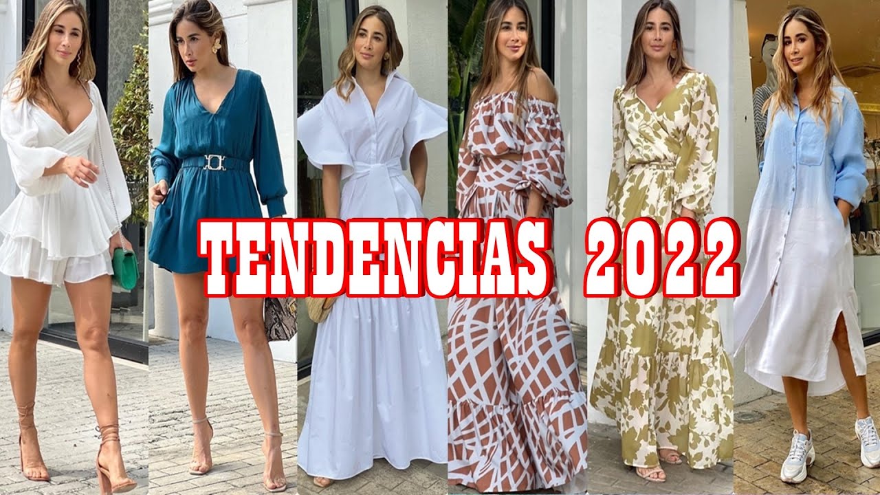 TENDENCIAS DE MODA VERANO 2022!! MODERNOS Y ELEGANTES  VESTIDOS EN TENDENCIA PRIMAVERA 2022🌞⛱💦