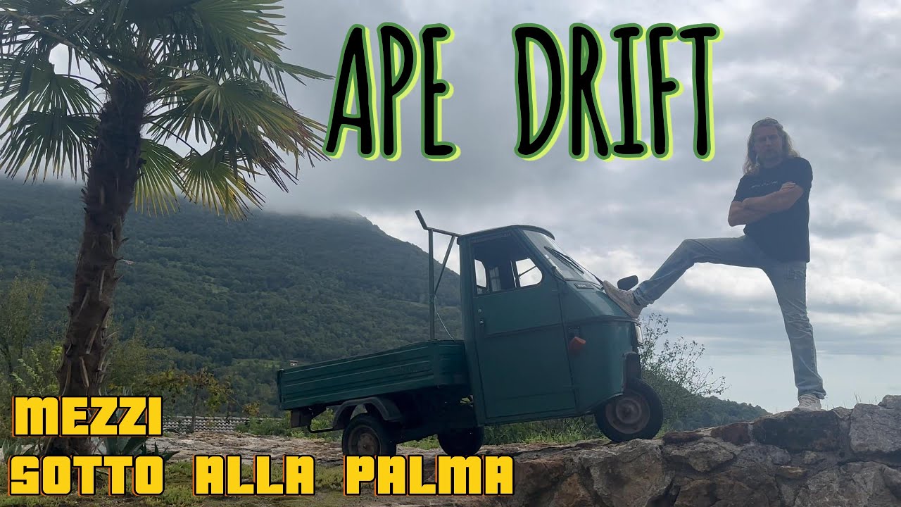 DRIFT o STORTA 😁😁 PIAGGIO APE 50 RIBALTATA , CAPPOTTA ed è la più STORTA DEL MONDO EPPUR SI MUOVE 😁😁