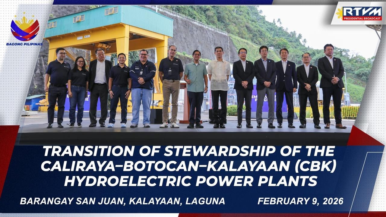 Transition of Stewardship of the Caliraya–Botocan–Kalayaan (CBK) Hydroelectric Power Plants 02/09/26