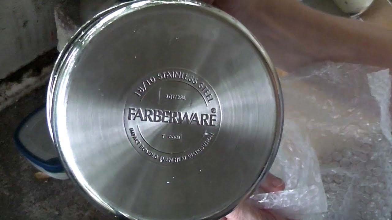 Unboxing, Cleaning Farberware Classic Series Saucepan