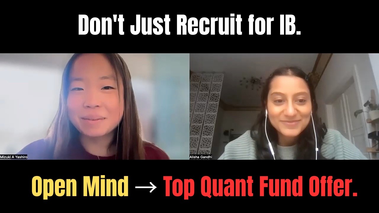 Don't Just Recruit for IB. How Student Lands Top Quant Fund Offer | Student Testimonial