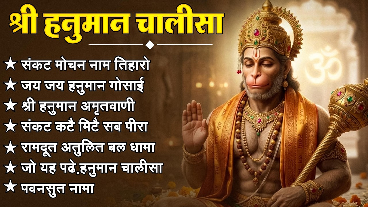 श्री हनुमान चालीसा 🌺🙏 shree hanuman chalisa original video 🙏🌺 gulshan kumar hariharan full hd