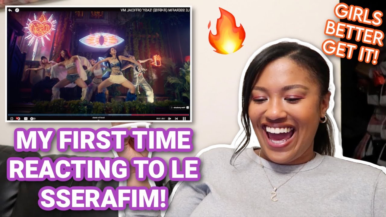 MY FIRST TIME REACTING TO LE SSERAFIM! |  Easy MV REACTION