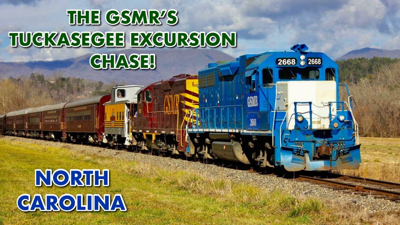 4K The GSMR's Tuckasegee Excursion Chase - December 2021