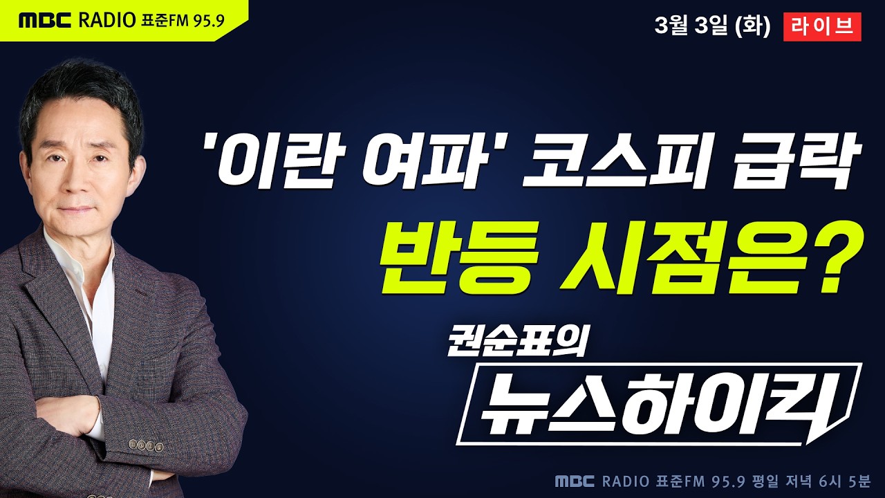[권순표의 뉴스하이킥🔴] '이란 사태'에 코스피 7.24% 급락하며 5800선 붕괴...반등 시점은 언제쯤? - 거없&박영식, 김동인&노영희&박상수, 오윤혜, 오기형, 한문도