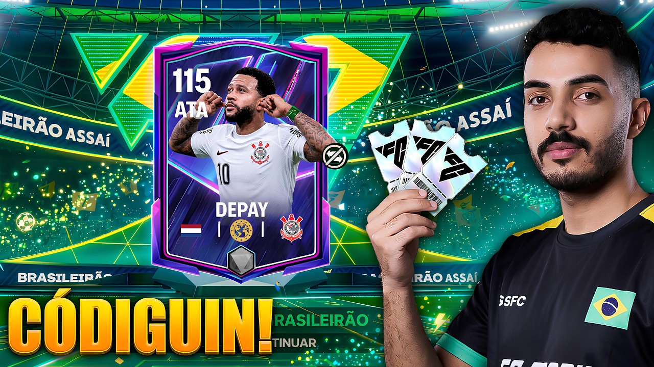 CÓDIGO GRÁTIS! 🎁 GANHE DRAFT + DEPAY CHEGOU no NOVO TIME!