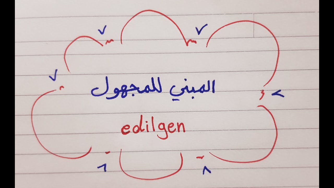 الدرس 38 : المبني للمجهول