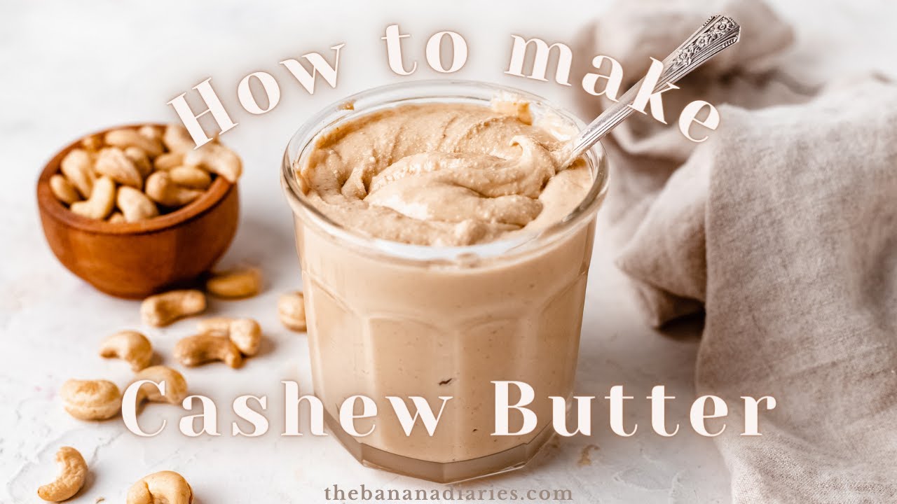 How to make Homemade Cashew butter | 2 ingredients in 5 minutes!