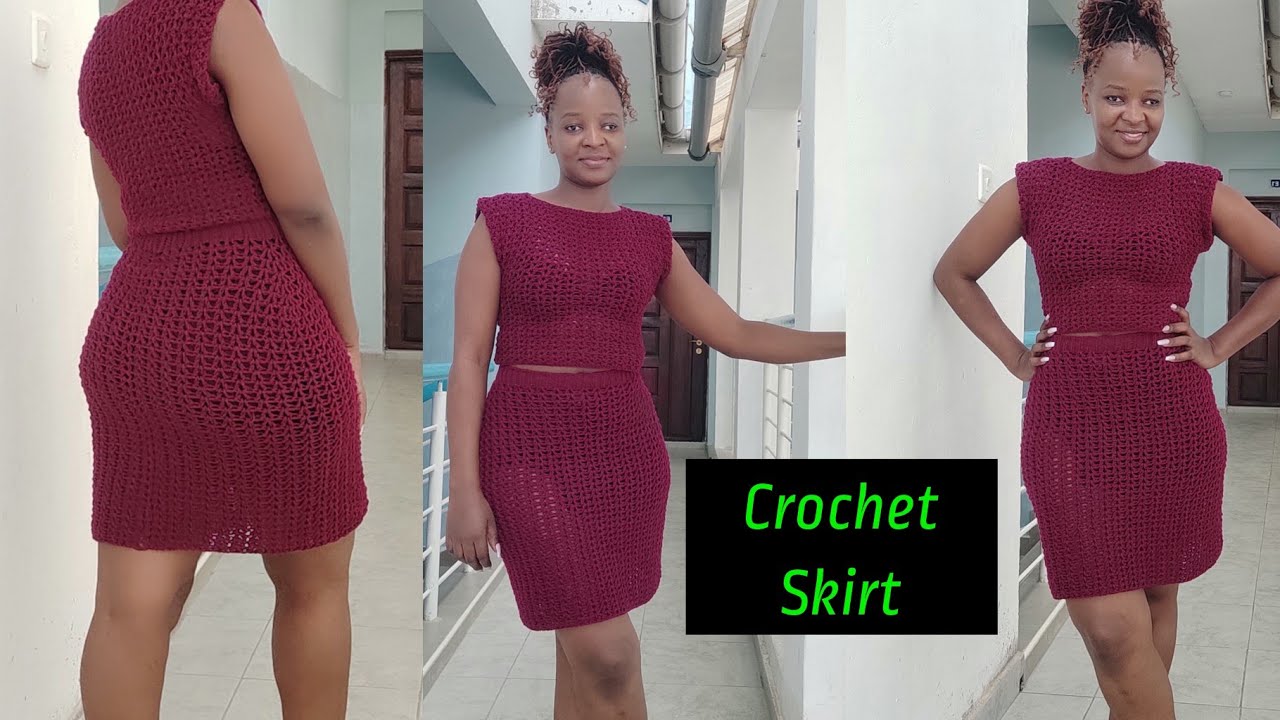 Crochet Simple V-Stitch Skirt//Crochet V-Stitch Skirt Set Tutorial Part 2