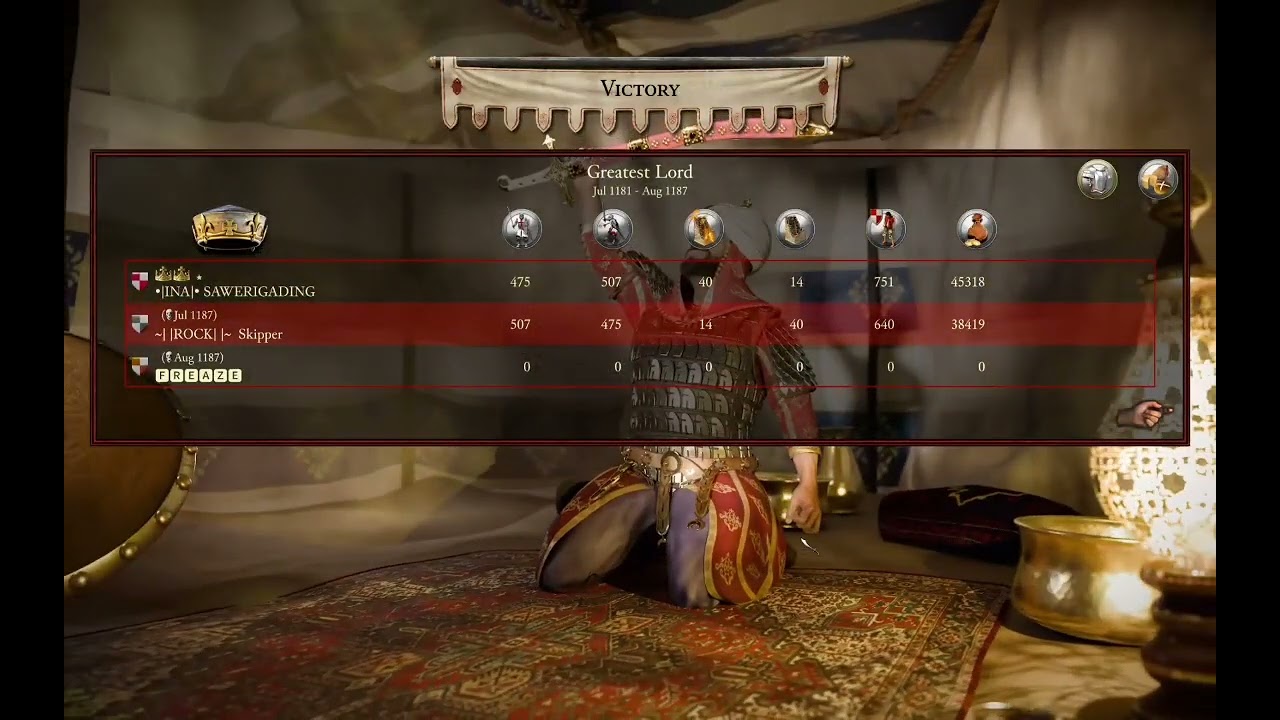 •|INA|• SAWERIGADING vs ~| |ROCK| |~ Skipper - Stronghold Crusader Devinitive Edition