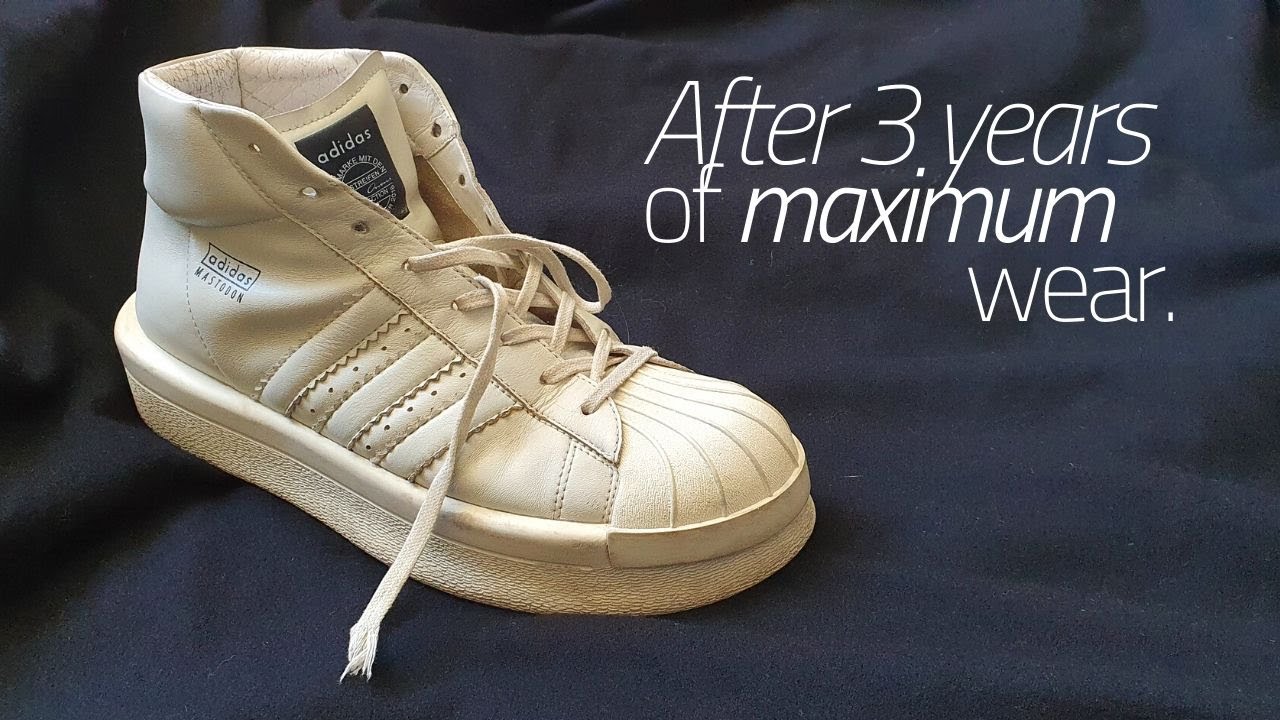 Rick Owens Adidas Mastodon after 3 years of Maximum wear