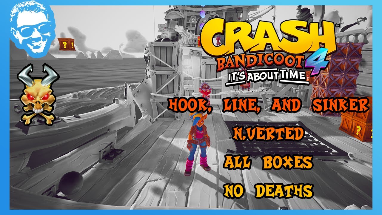 Крючок, леска и грузило (N.Verted) — Полное прохождение — Без смертей — Все драгоценности — Crash...