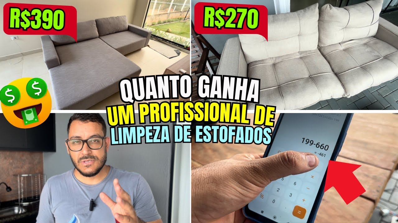 REVELADO| QUANTO GANHA QUEM TRABALHA COM LIMPEZA DE ESTOFADOS EM 2025?