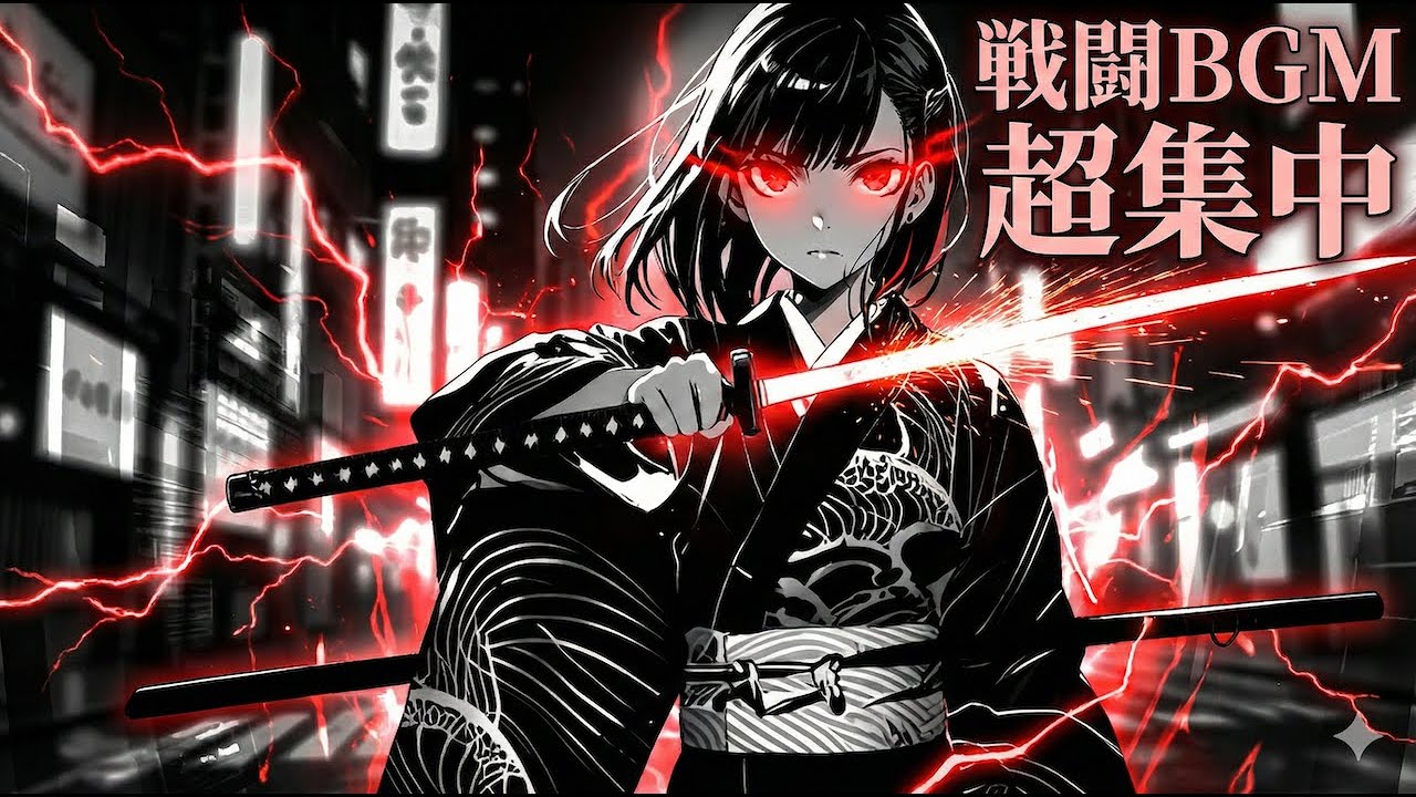 【重低音×和風ロック】無限集中に入る和風ロック｜作業用ゲーム用BGM 60分