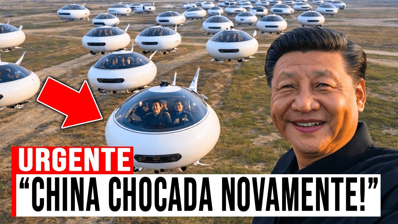 China Lança o Primeiro Carro Voador do Mundo e Deixa os EUA em Choque!