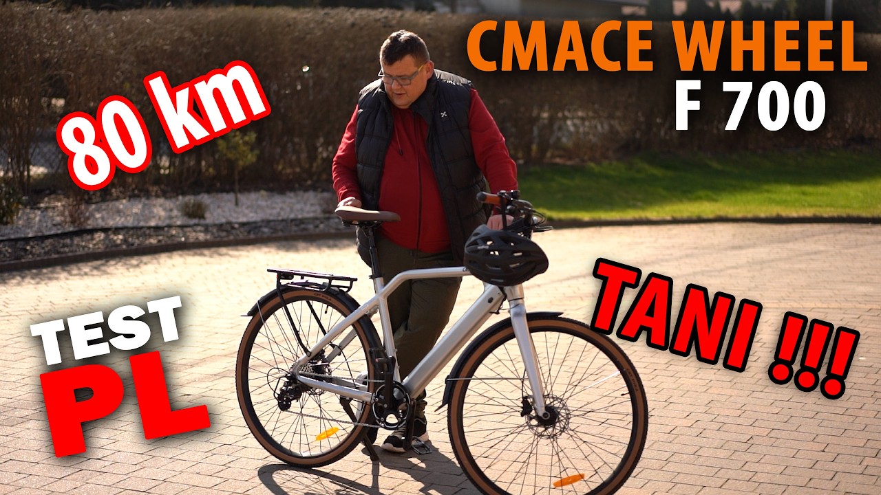 MIEJSKI TANI ROWER jak z Ojca Mateusza - CMACEWHEEL F700 250W