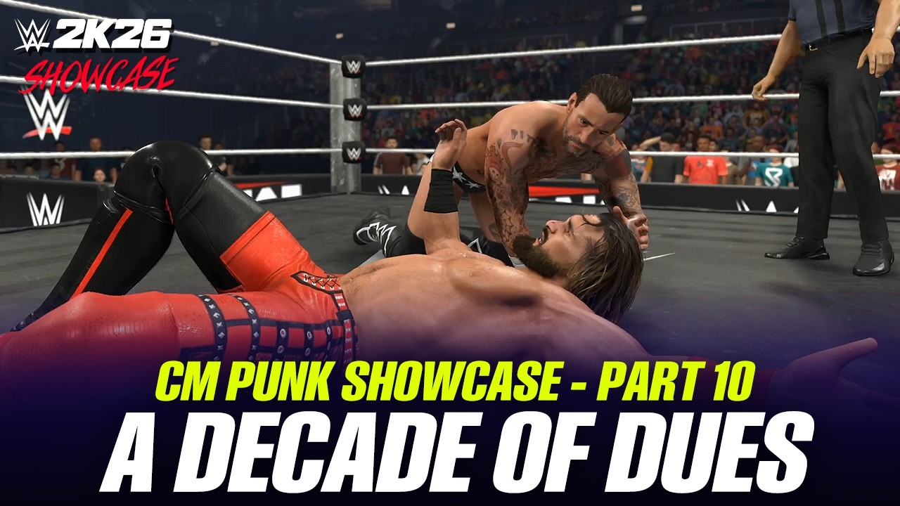 WWE 2K26 Showcase Mode Gameplay Part 10 - CM Punk vs Seth Rollins