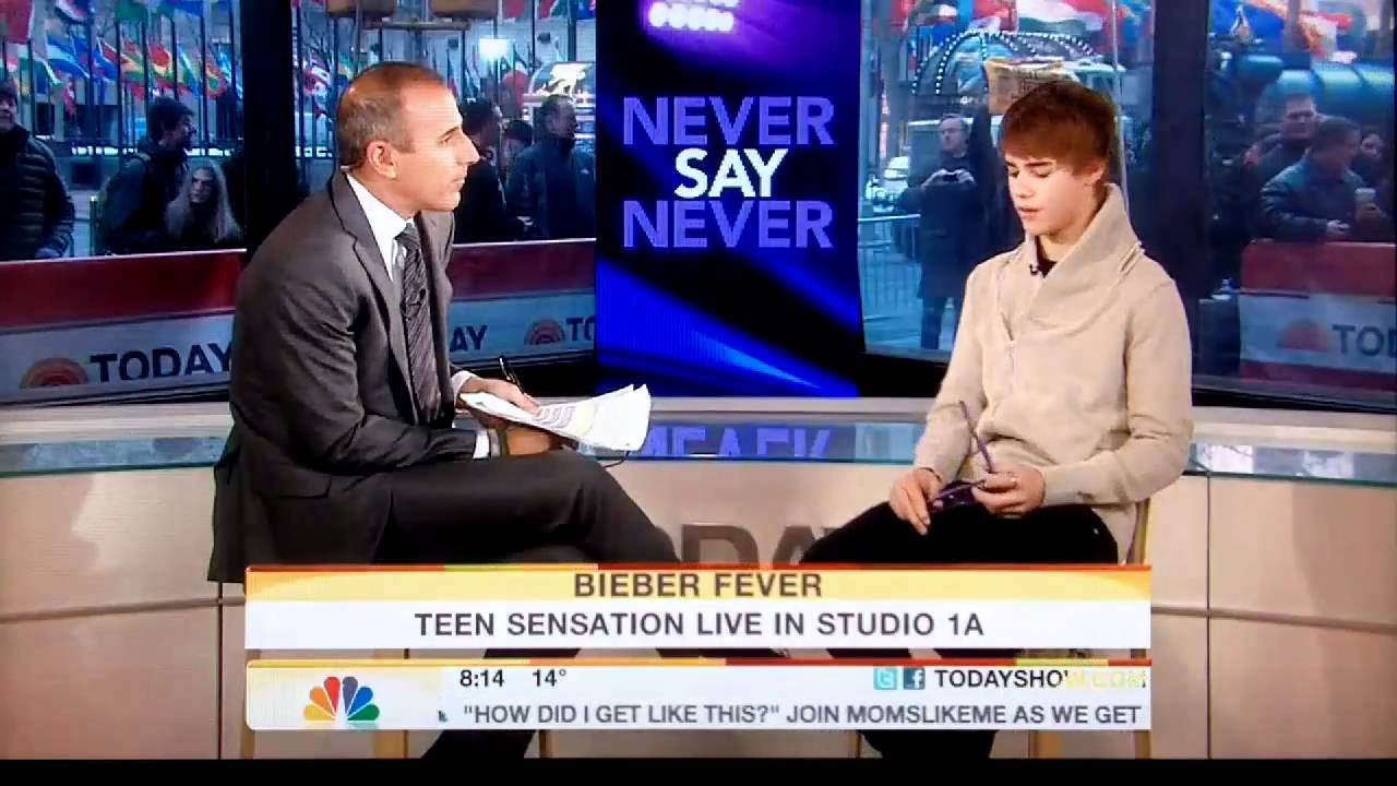 Justin Bieber on the Today Show 2011